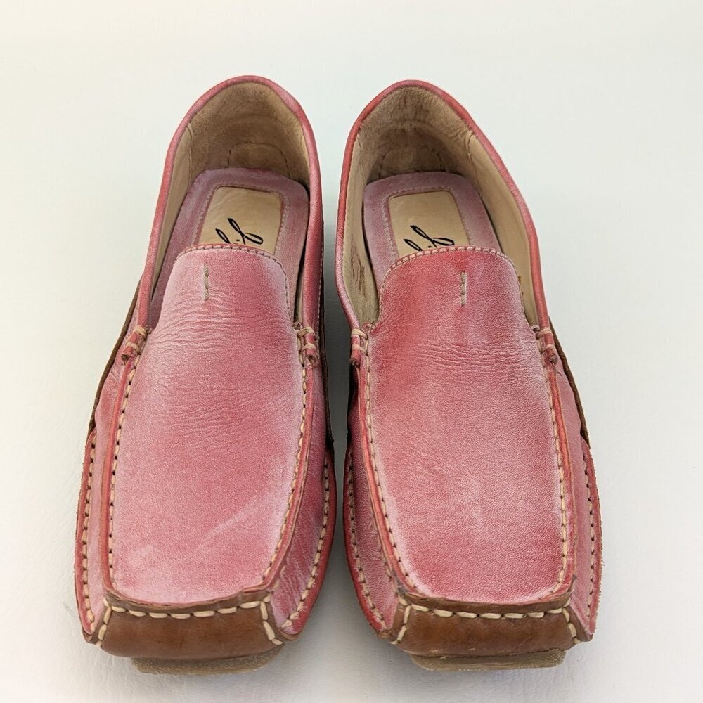 NWOB Vintage J. Jill Pink And Tan Driving Loafers S. 11 Cottagecore Y2K